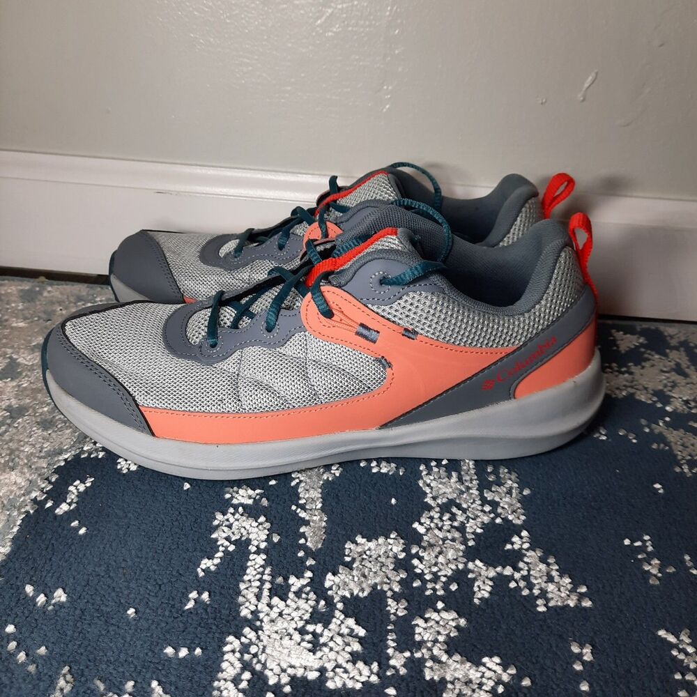 Columbia Trailstorm Sneakers Cirrus Grey/Red Hibiscus BY5959-031 Woman's Size 7